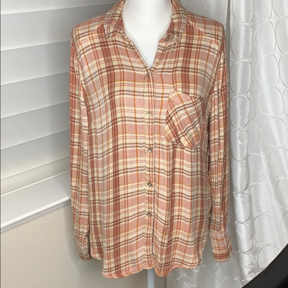 Free People Soft Flannel size Large